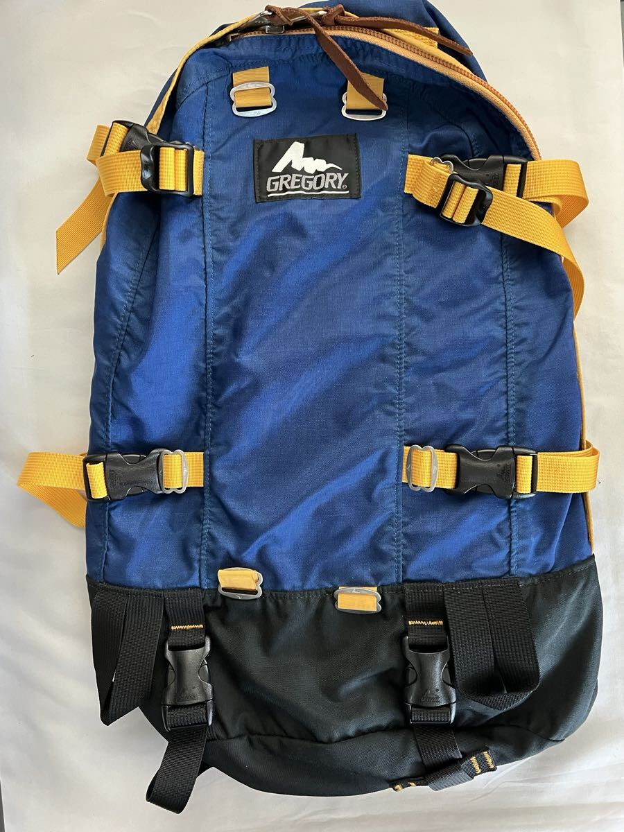 極美品　希少カラー　GREGORY 銀タグ　デイアンドハーフ　青×黄トリム