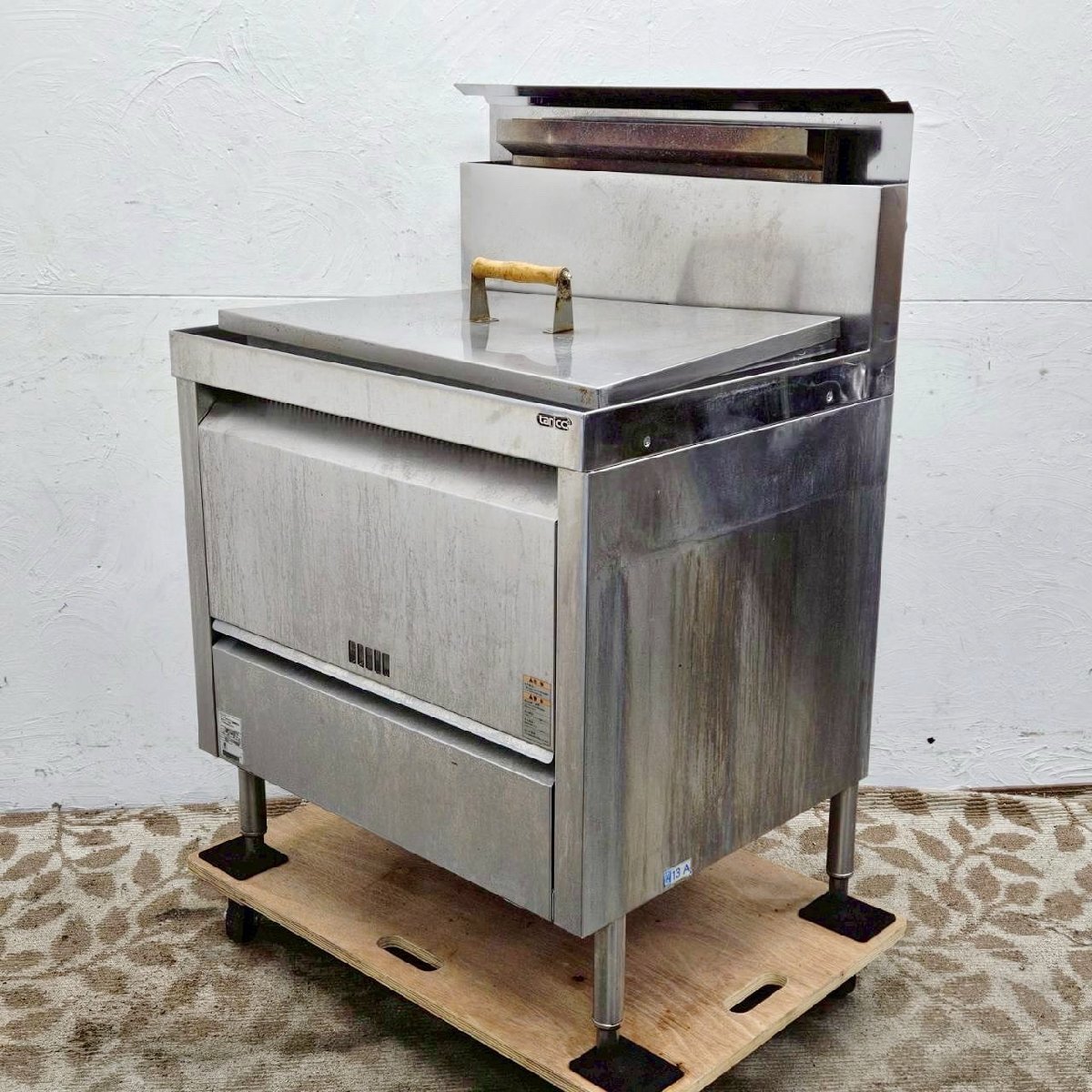 タニコー 角型 業務用 角型うどん釜 TKU-75 【都市ガス13A】 茹で麺機 /D5243