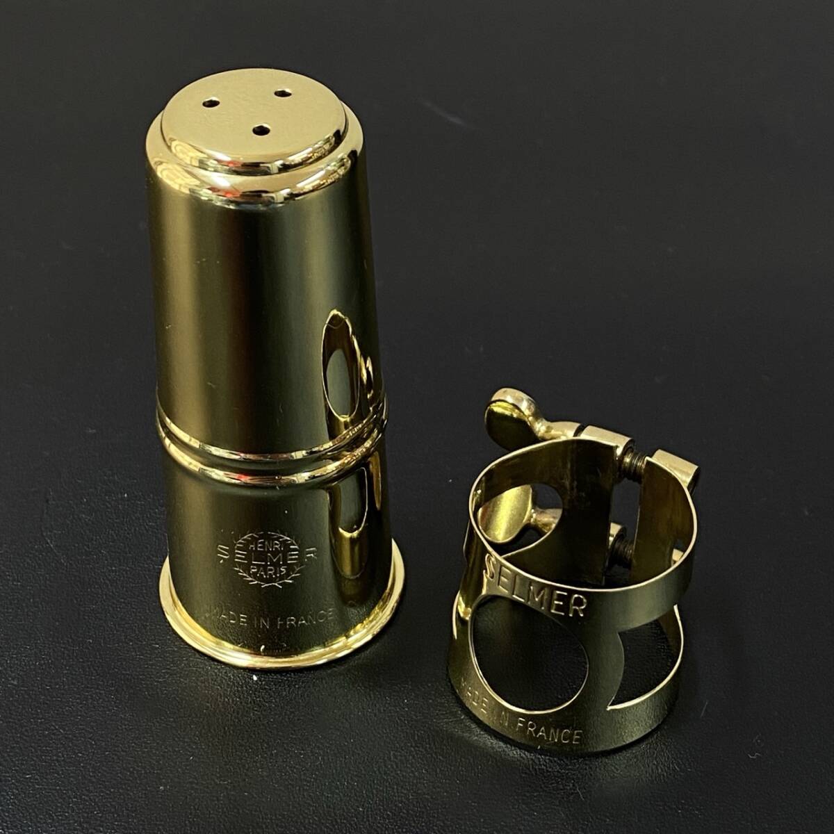 Selmer ／セルマー ligature + cap GL （リガチャー＆キャップ） アルトサックス用リガチャー 中古品