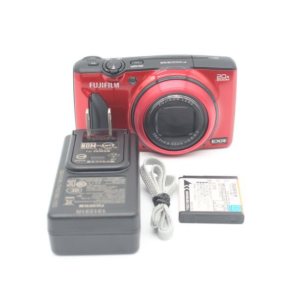 【美品】FUJIFILM フジフィルム コンパクトデジタルカメラ レッド FX-F1000EXR JS129-02022