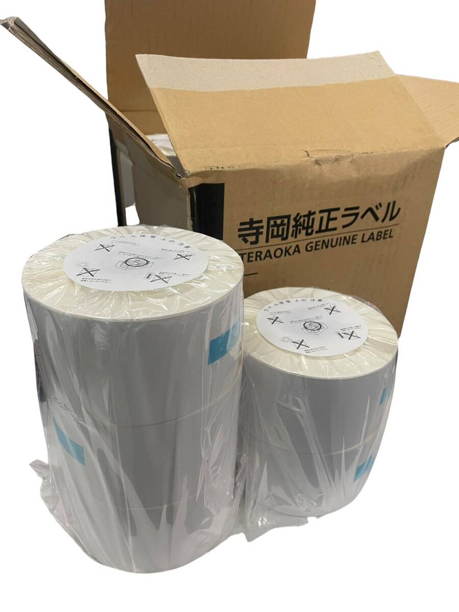 ☆未使用・保管品☆寺岡純正ラベル サーマルラベル 幅64mm 500枚巻 L1200 10ロール 感熱紙 店舗用品