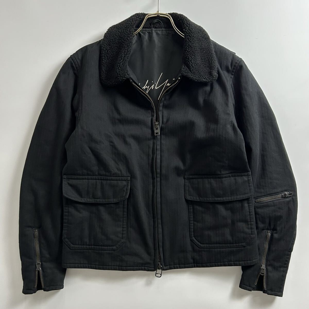 美品 YOHJI YAMAMOTO POUR HOMME G-1型 ブルゾン ブラック
