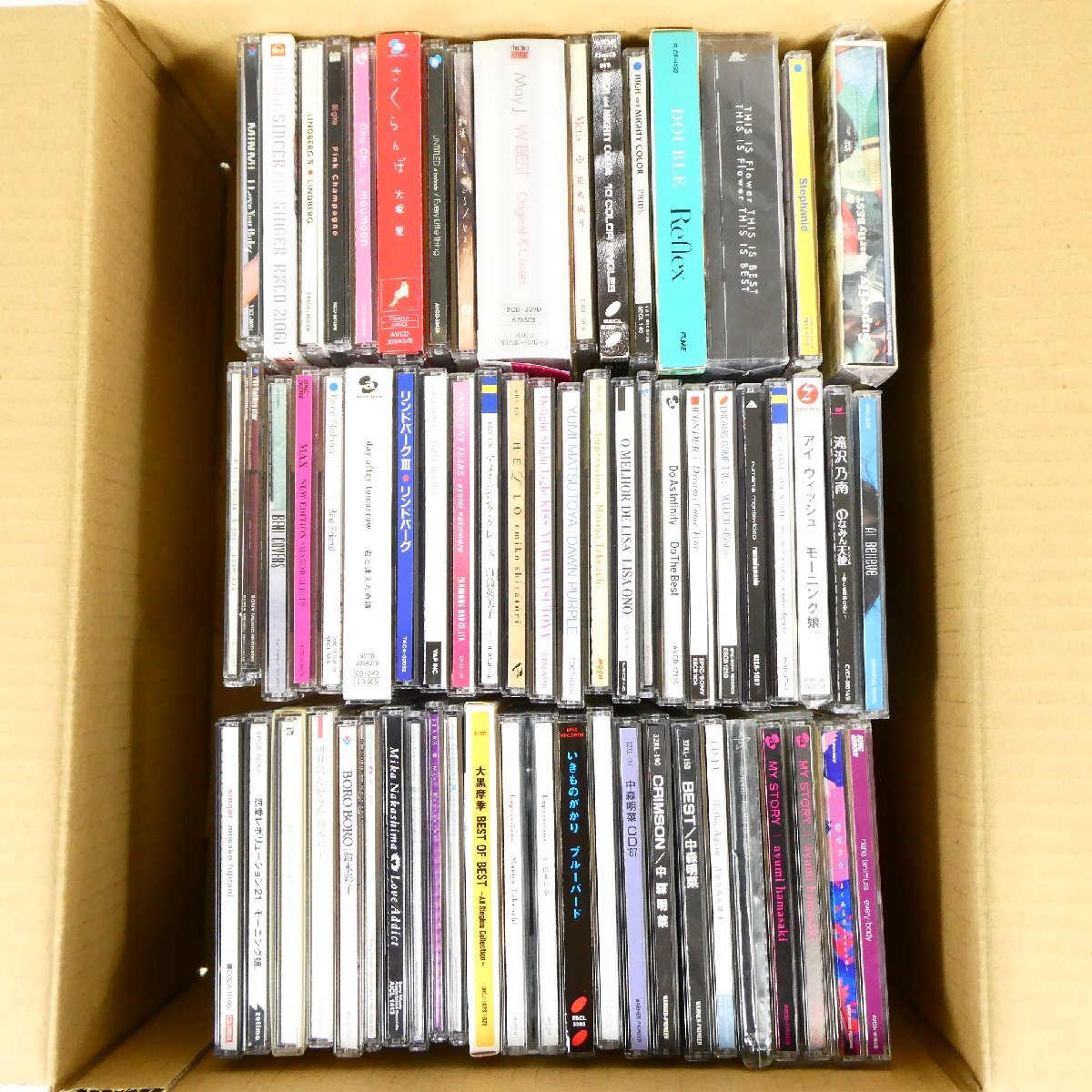 邦楽 CD 62点セット 女性アーティスト等 中森明菜 大黒摩季 浜崎あゆみ 大塚愛 E-girls リンドバーグ 他 大量セット 中古■AD206s■