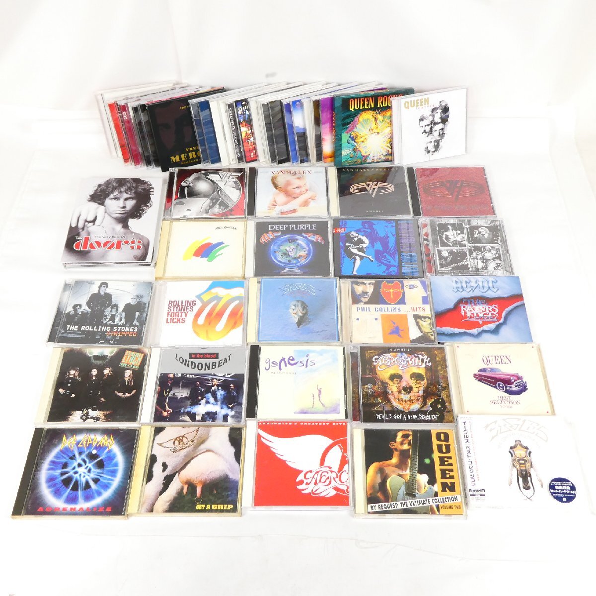 洋楽 CD 39点セット ロック ハードロック等 QUEEN VAN HALEN EAGLES AEROSMITH ROLLING STONES 他 大量セット 中古■AD213s■