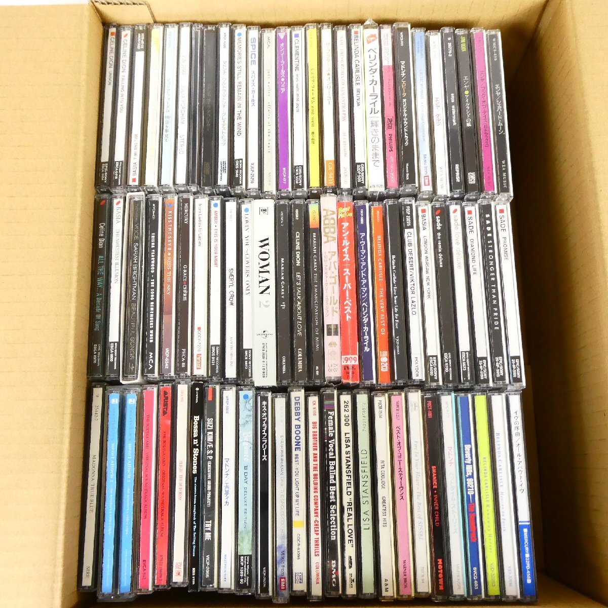 洋楽 CD 78点セット セリーヌ・ディオン マドンナ スパイス・ガールズ アン・ルイス シャーデー 他 大量セット 中古■AD215s■