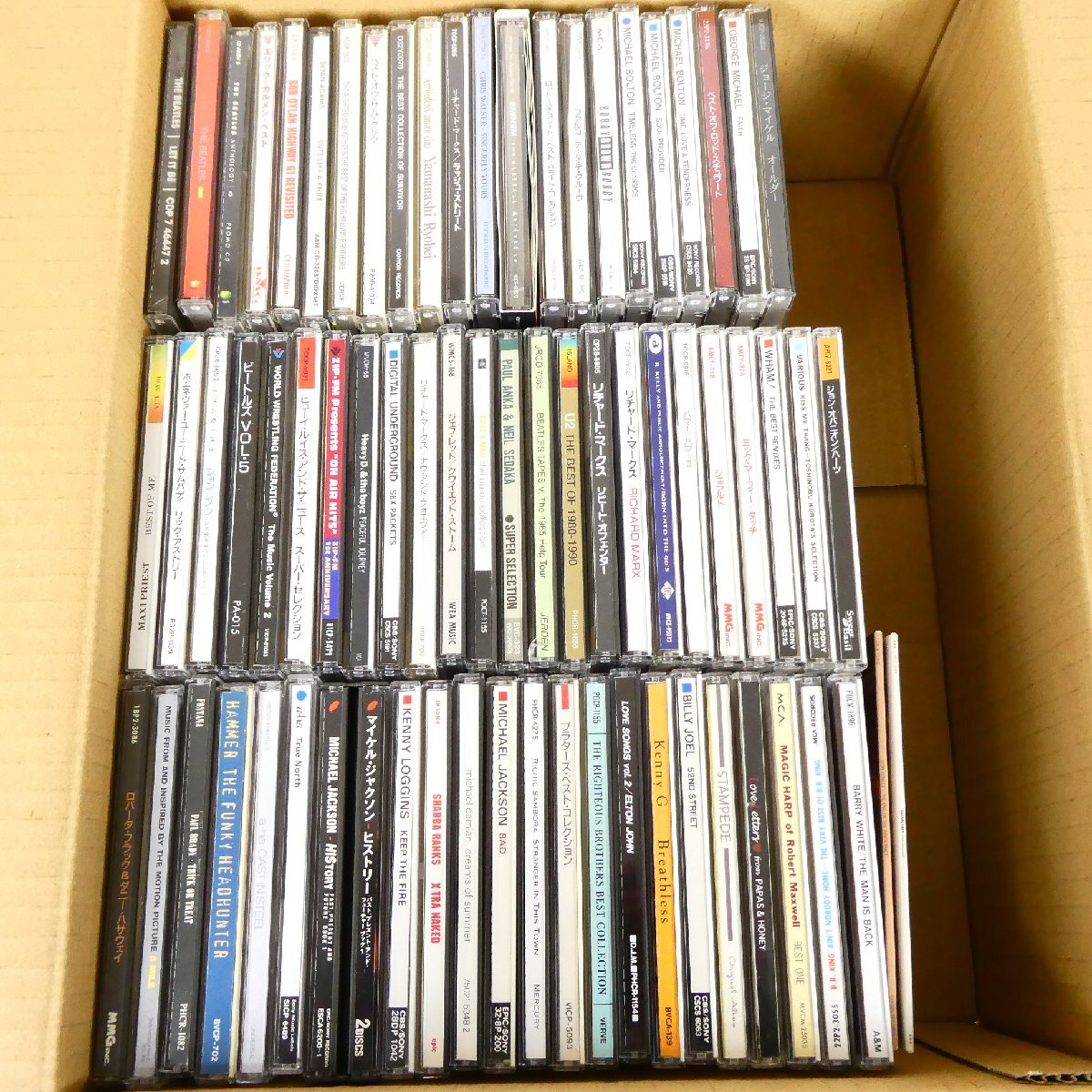 洋楽 CD 70点セット ビートルズ ロッド・スチュワート ジョージ・マイケル リチャード・マークス 他 大量セット 中古■AD214s■