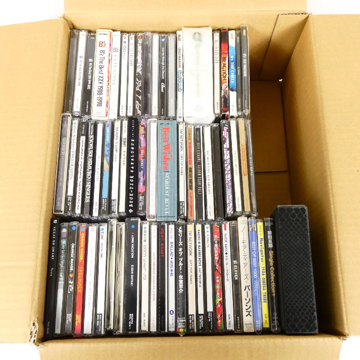 邦楽 CD 65点セット バンド系 B'z 玉置浩二 氷室京介 SEKAI NO OWARI ORANGE RANGE T-BOLAN 他 大量セット 男性 中古■AD212s■