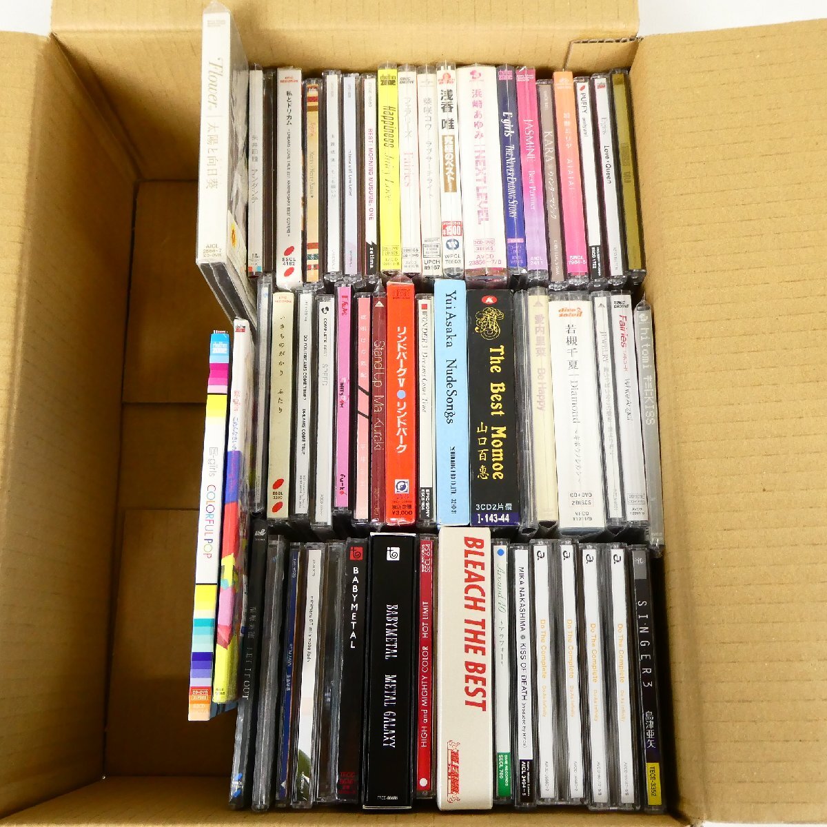 邦楽 CD 53点セット 女性アーティスト等 Flower E-girls いきものがかり 浅香唯 山口百恵 BABYMETAL 他 大量セット 中古■AD208s■