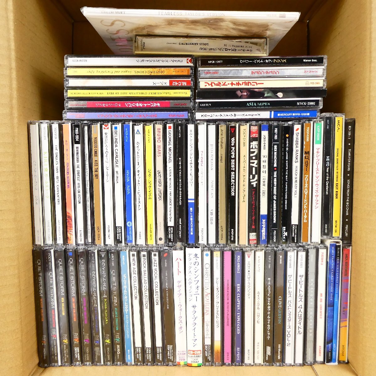 洋楽 CD 74点セット 大量セット ビートルズ ボブ・マーリィ マキシ・プリースト The Doors CHIC マライア・キャリー 他 中古■AD233s■