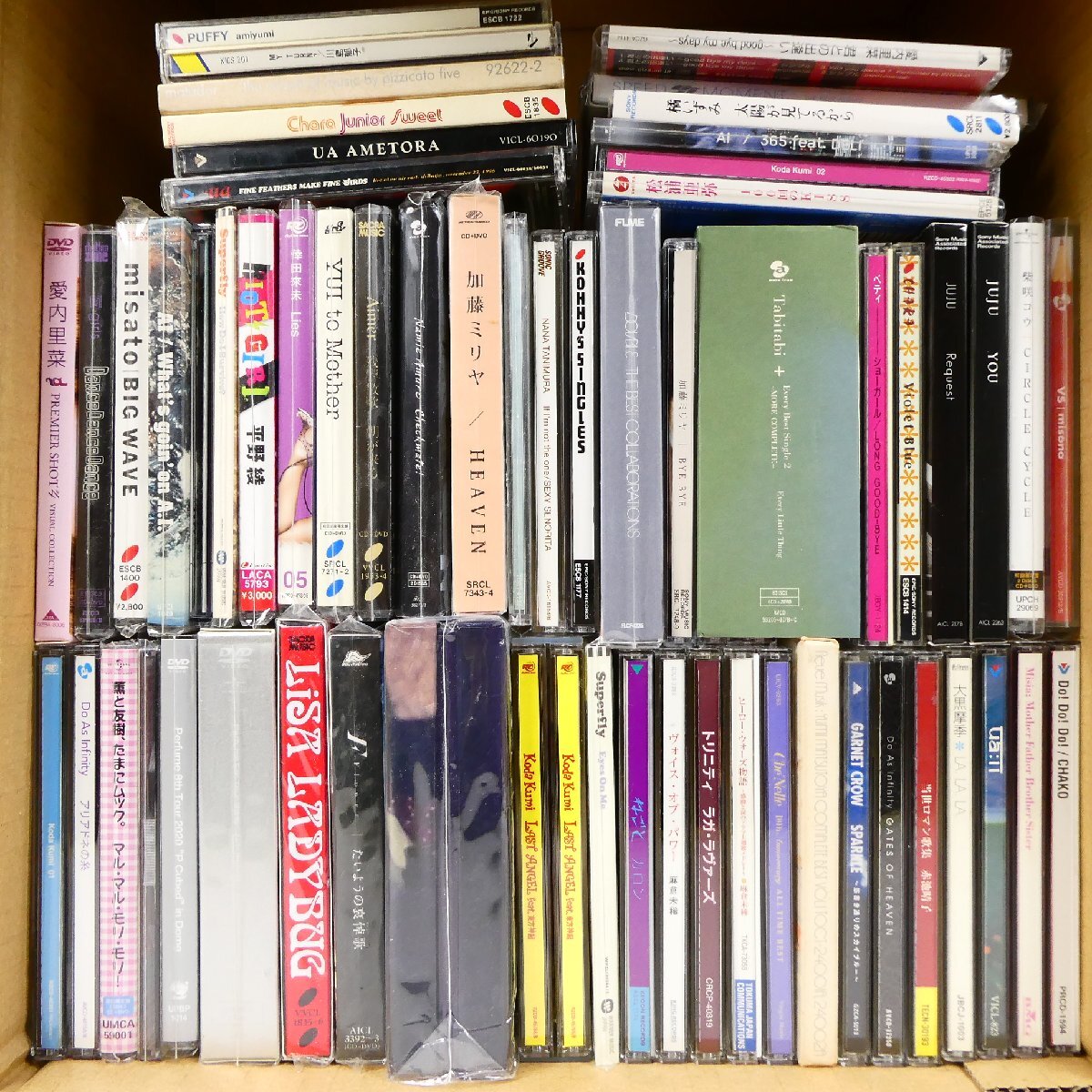 邦楽 CD DVD 60点セット Every Little Thing Perfume MISAMO 倖田來未 Flower 他 女性アーティスト等 大量セット 中古■AD231s■