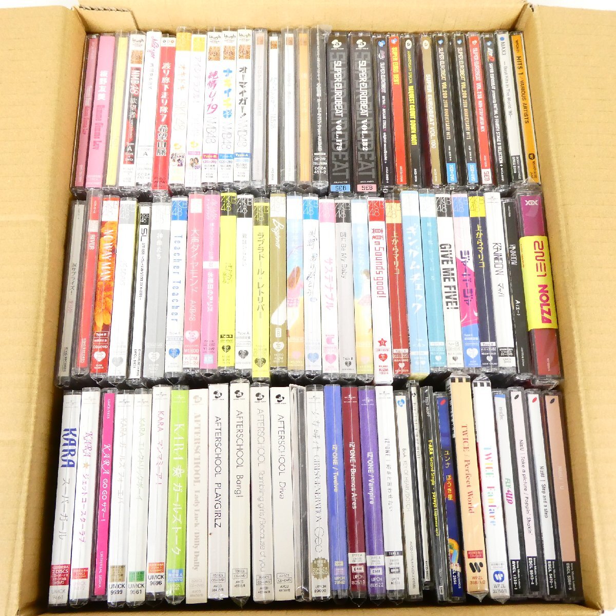 CD 82点セット 邦楽 K-pop 女性 アイドル系 他 KARA IZ*ONE TWICE AKB48 NMB48 NiziU 2NE1 他 大量セット 中古■AD226s■