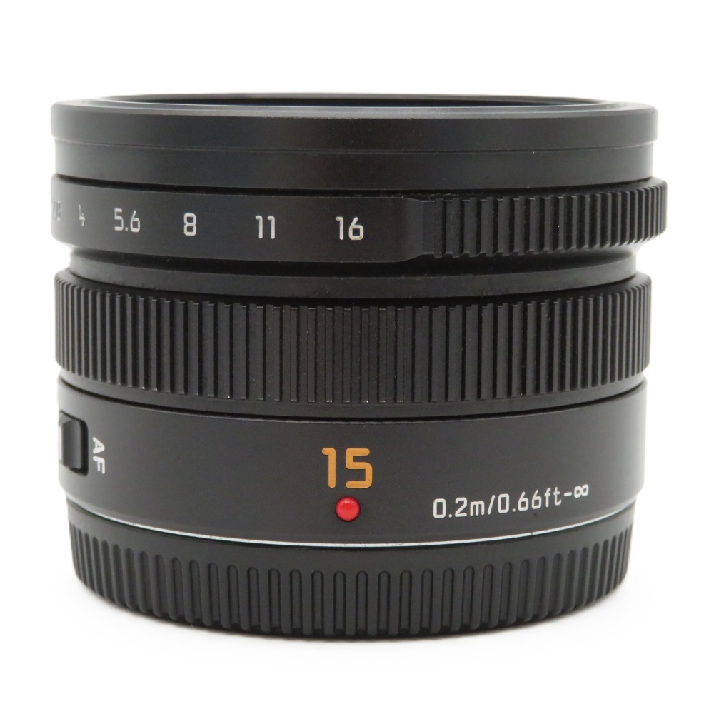 Panasonic パナソニック LEICA DG SUMMILUX 15mm F1.7 ASPH. ブラック ミラーレス用AFレンズ 動作確認済