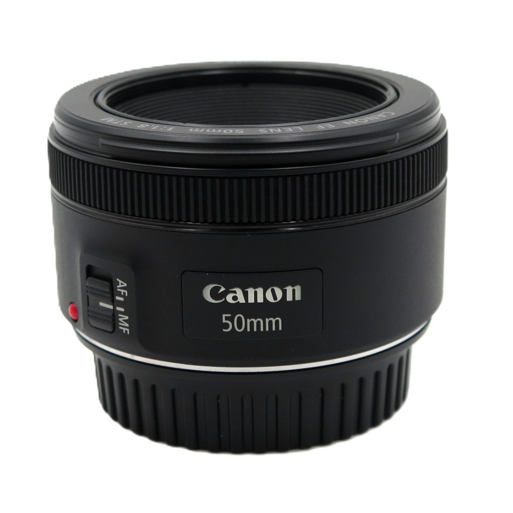 1円〜 Canon キヤノン EF50mm F1.8 STM 一眼レフ用AFレンズ 動作確認済