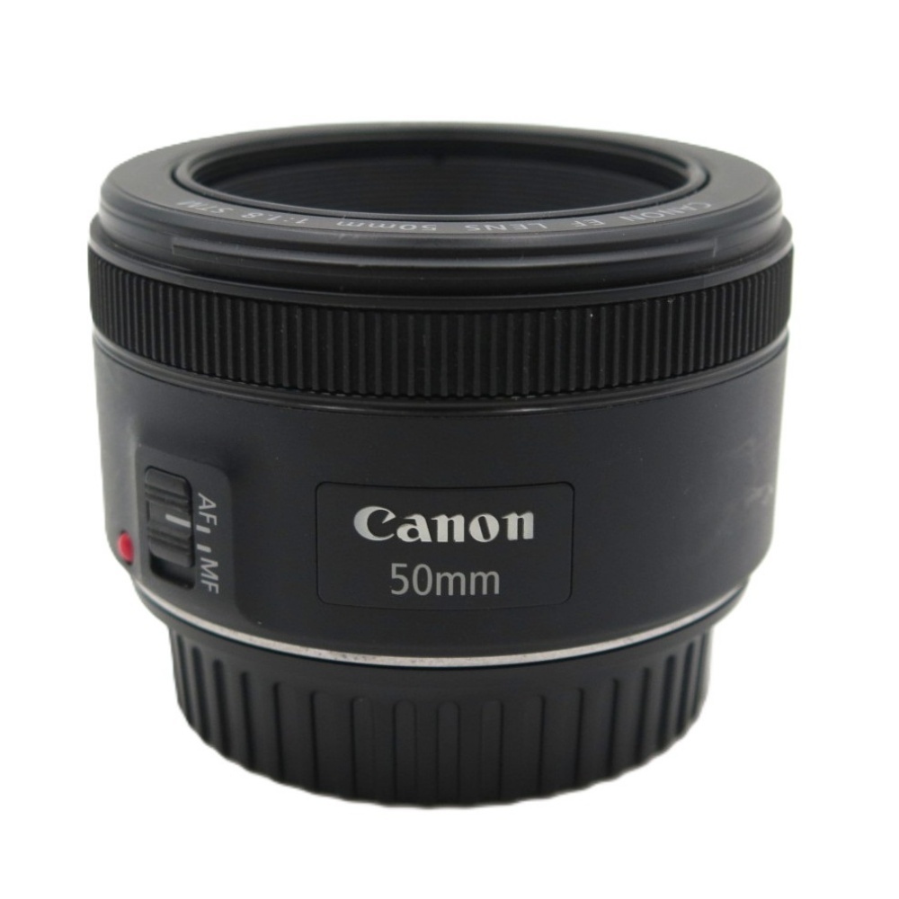 1円〜 Canon キヤノン EF50mm F1.8 STM一眼レフ用AFレンズ 動作確認済