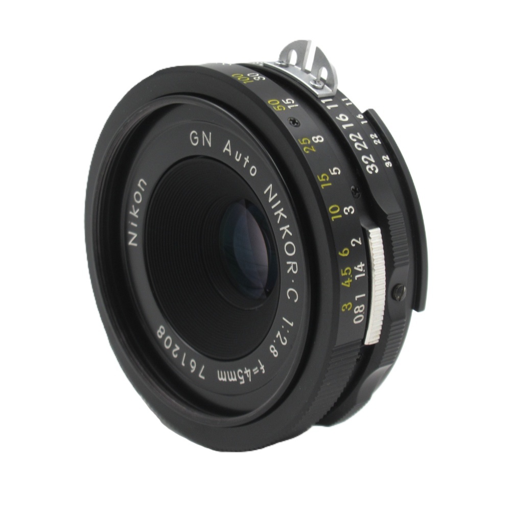 1円〜 Nikon ニコン GN Auto Nikkor 45mm F2.8 C 一眼レフ用MFレンズ 動作確認済