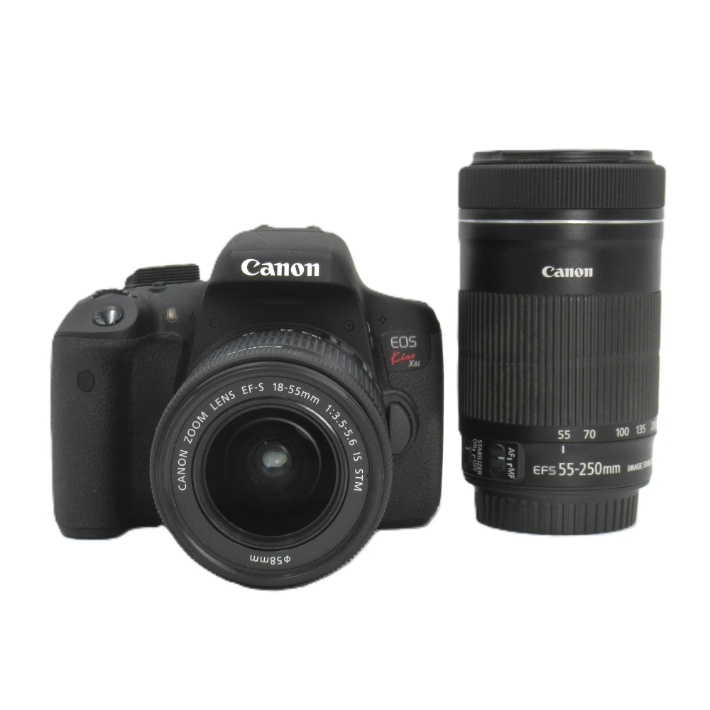 1円〜 Canon キヤノン EOS Kiss X8i ダブルズームキット デジタル一眼レフ 動作確認済