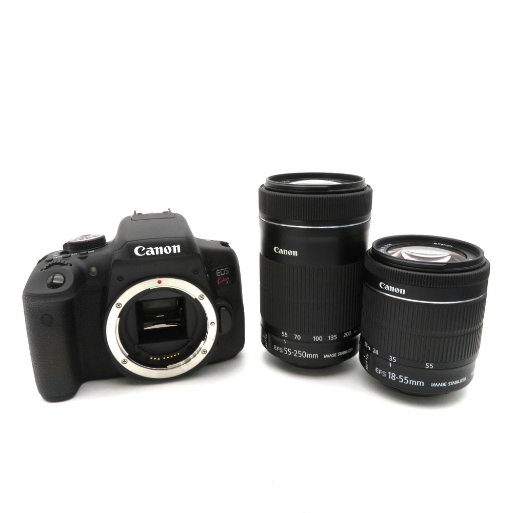 1円〜 Canon キヤノン EOS Kiss X8i ダブルズームキット デジタル一眼レフ 動作確認済