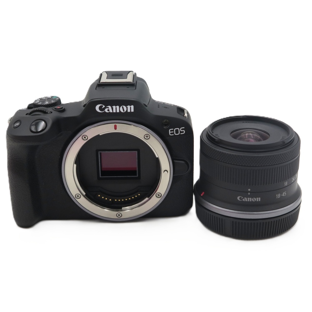 Canon キヤノン EOS R50 RF-S18-45 IS STMレンズキット ブラック ミラーレスカメラ 動作確認済