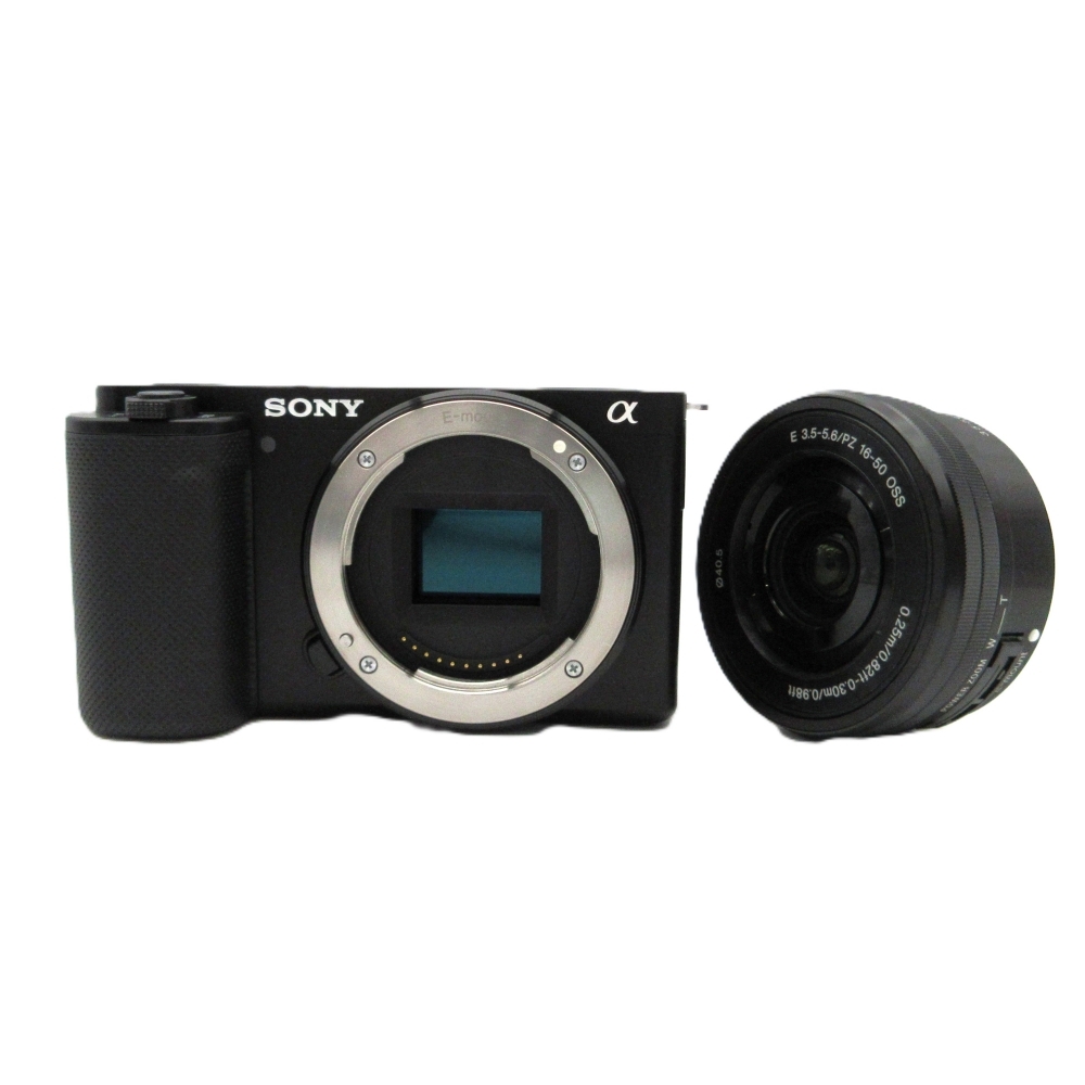 1円〜 SONY ソニー VLOGCAM ZV-E10 ボディ ブラック パワーズームレンズキット ミラーレスカメラ 動作確認済
