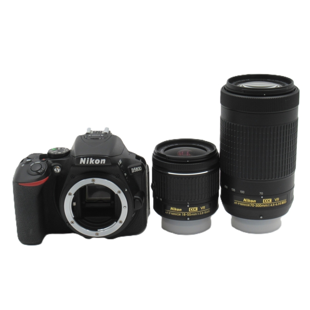 1円〜 Nikon ニコン D5600 ダブルズームキット デジタル一眼レフカメラ 動作確認済