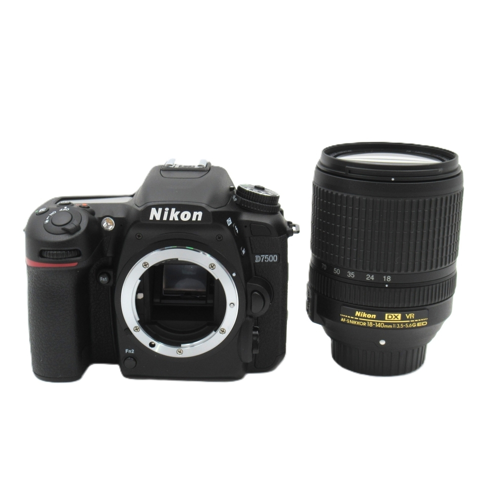 1円〜 Nikon ニコン D7500 18-140 VR レンズキット デジタル一眼レフカメラ 動作確認済