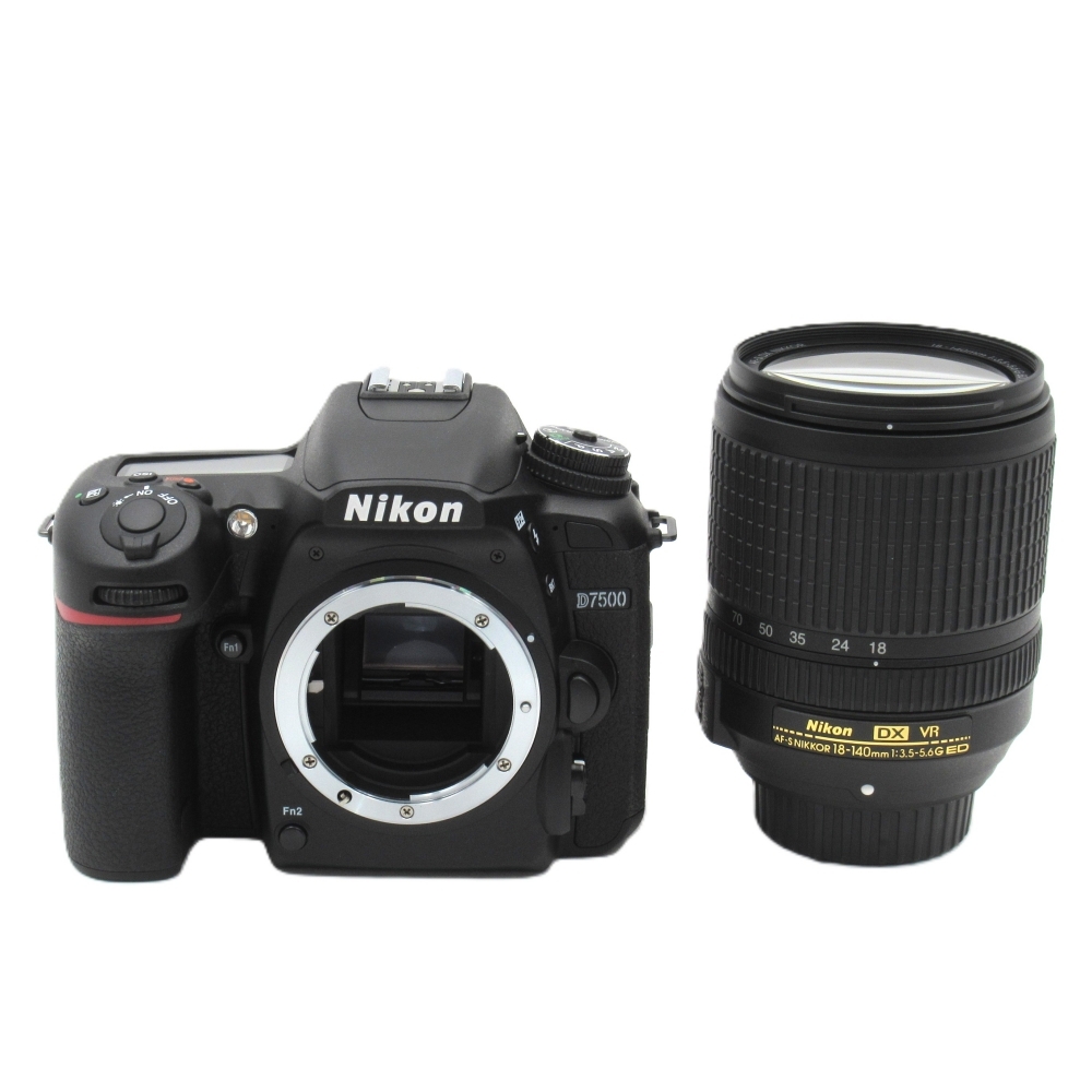 1円〜 Nikon ニコン D7500 18-140 VR レンズキット デジタル一眼レフカメラ 動作確認済
