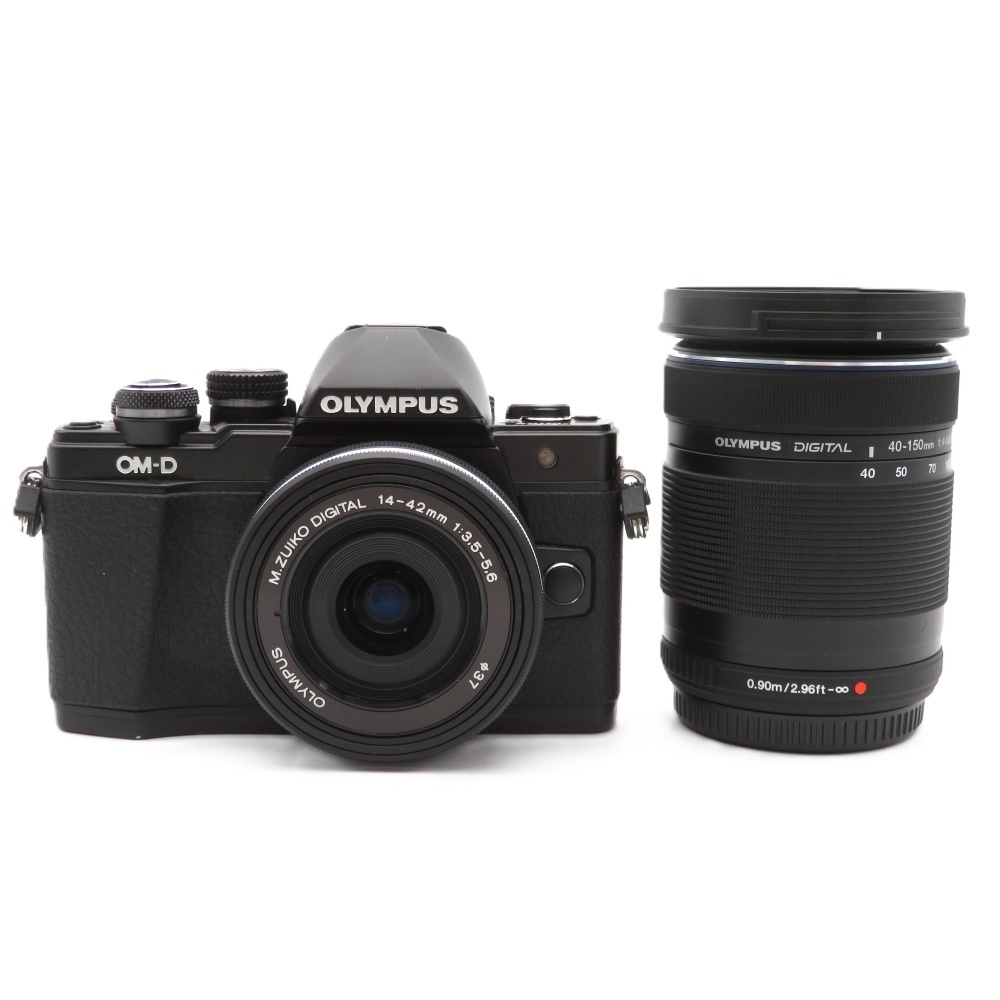 1円〜 OLYMPUS オリンパス OM-D E-M10 Mark II EZダブルズームキット ブラック ミラーレスカメラ 動作確認済