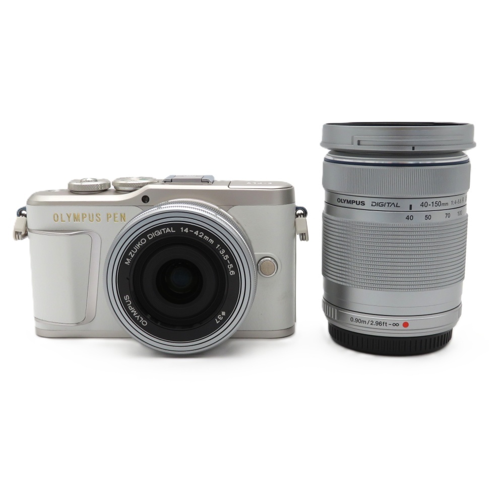 1円〜 OLYMPUS オリンパス PEN E-PL9 EZダブルズームキット ホワイトミラーレスカメラ 動作確認済