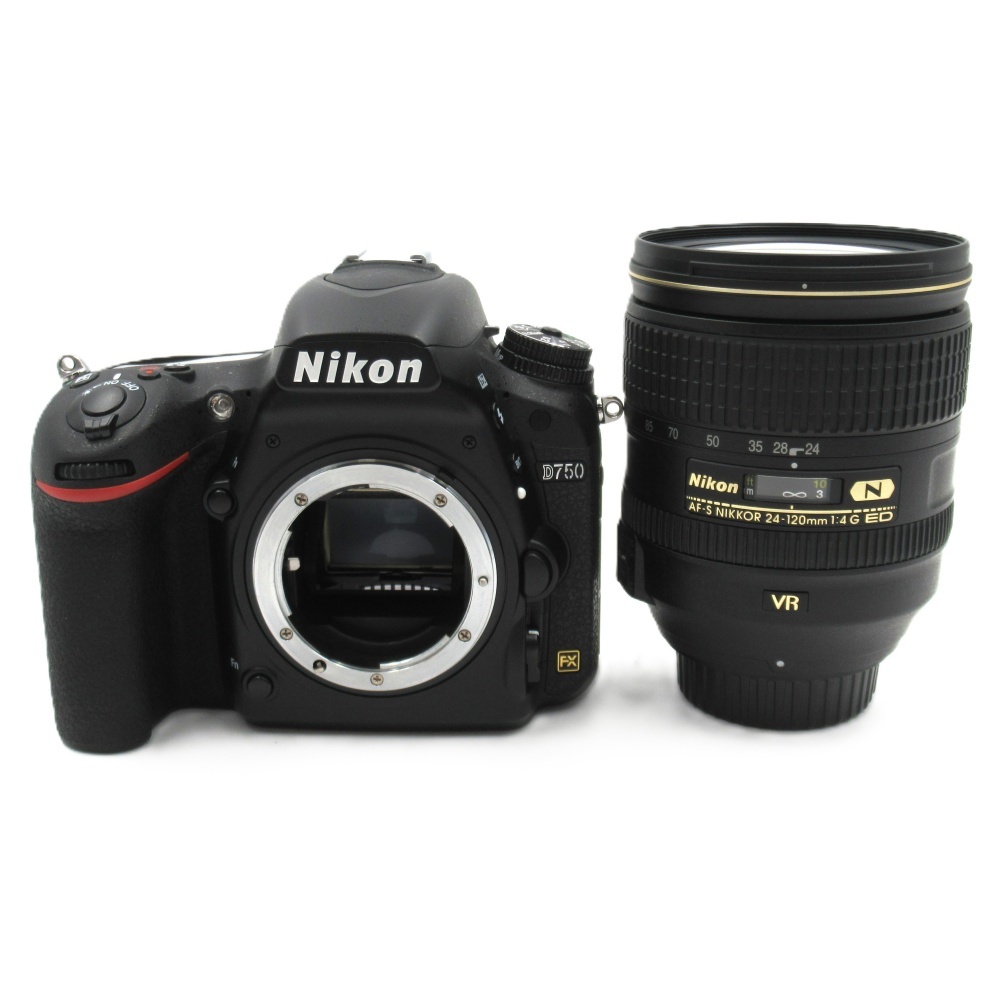1円〜 Nikon ニコン D750 24-120 VR レンズキット デジタル一眼レフ 動作確認済