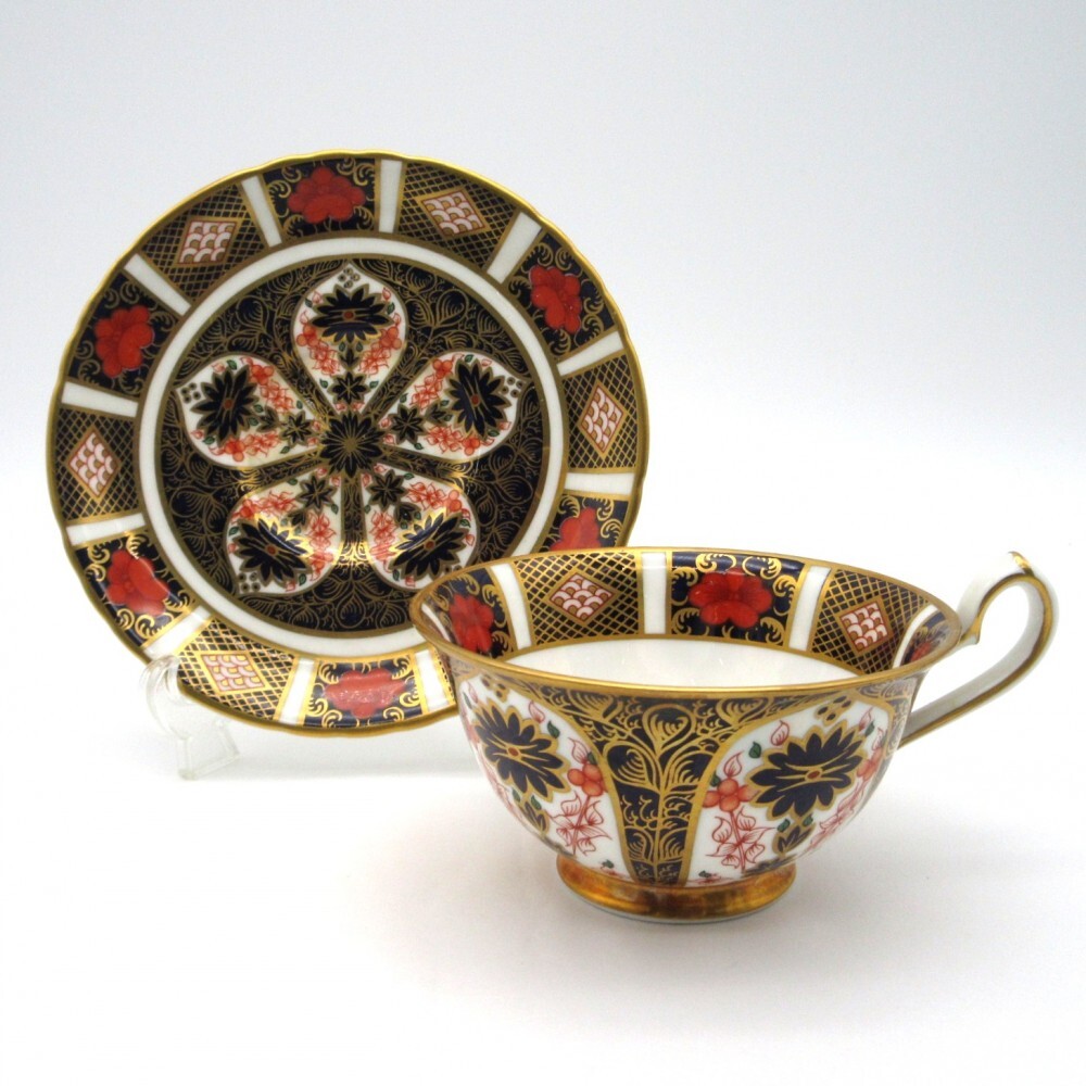1円〜 Royal Crown Derby ロイヤルクラウンダービー オールドイマリ カップ&ソーサー 1客 計2点 一部スクラッチ有