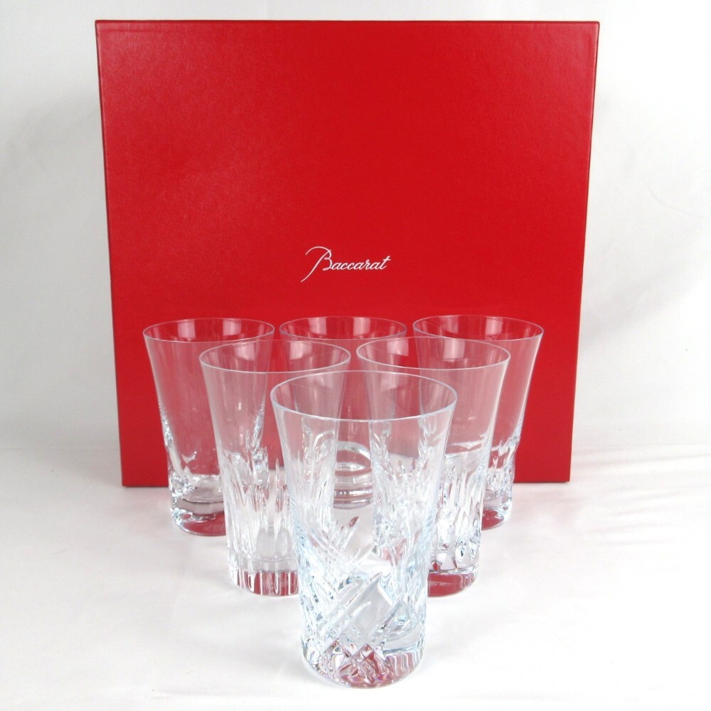 1円〜 Baccarat バカラ エブリデイ グランデ 6客アソートセット ハイボールグラス 計6点 箱付