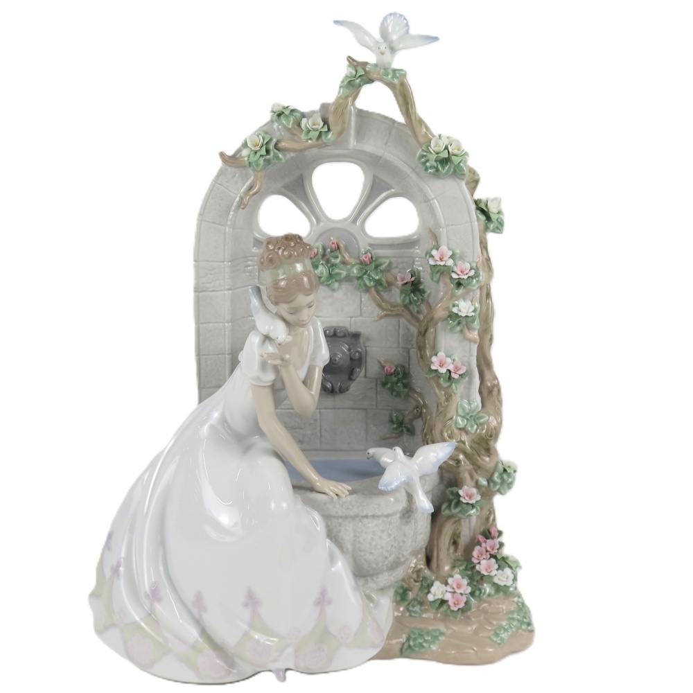 1円〜 限定 Lladro リヤドロ 1876 愛のさえずり 1981/2000 フィギュリン サイン入 ※同梱不可