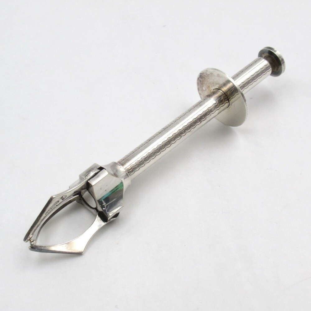 1円〜 Christofle クリストフル マルメゾン シュガートング プッシュ式