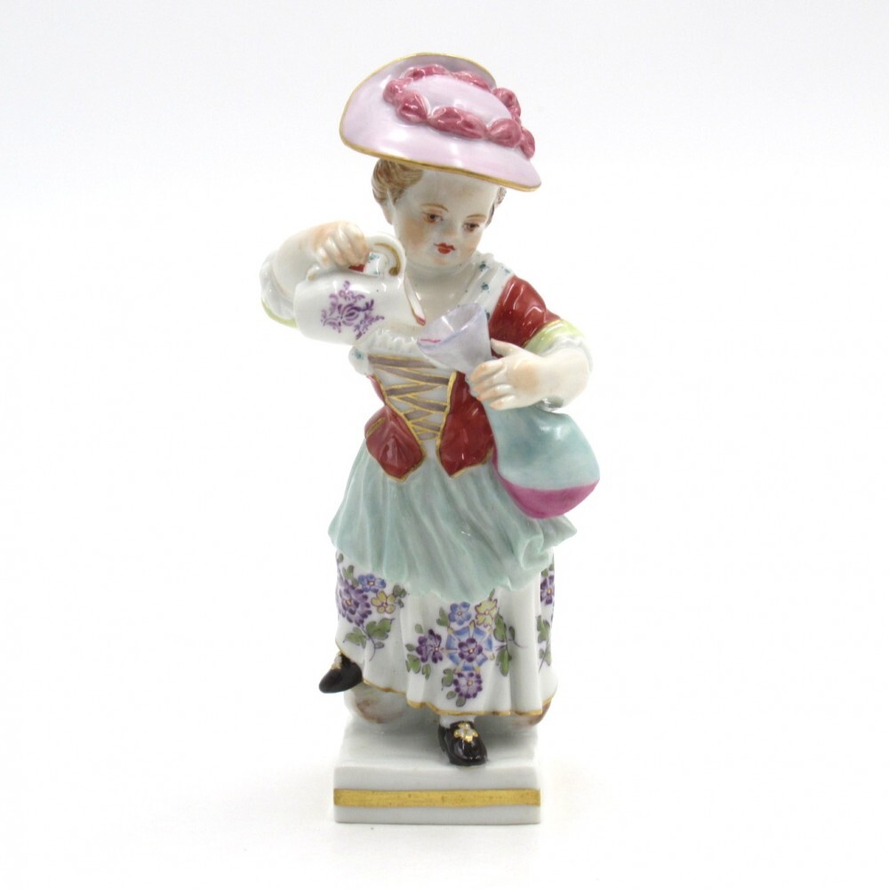 1円〜 Meissen マイセン人形 ワインを注ぐ女性 60431 フィギュリン ※同梱不可