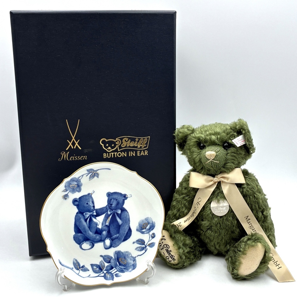 1円〜 Meissen マイセン シュタイフ 2003-04 テディベアセット 日本限定 箱付