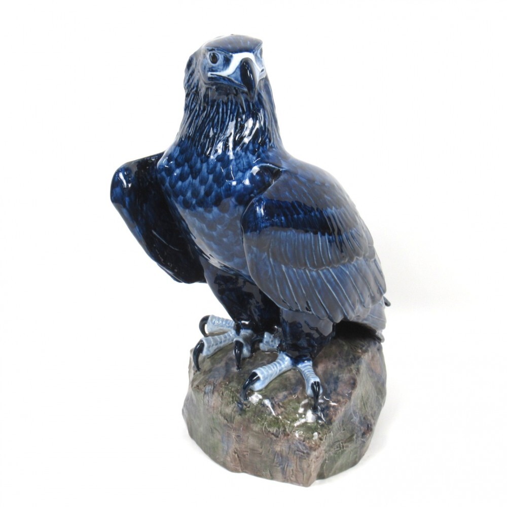 Royal Copenhagen ロイヤルコペンハーゲン ゴールデンイーグル Vilhelm Th. Fischer 1919 大型フィギュリン 箱付 ※同梱不可