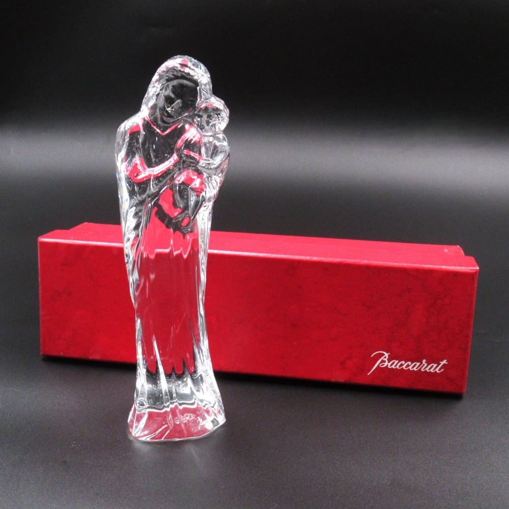 1円〜 Baccarat バカラ 聖母子像 マリア フィギュリン 箱付 ※同梱不可