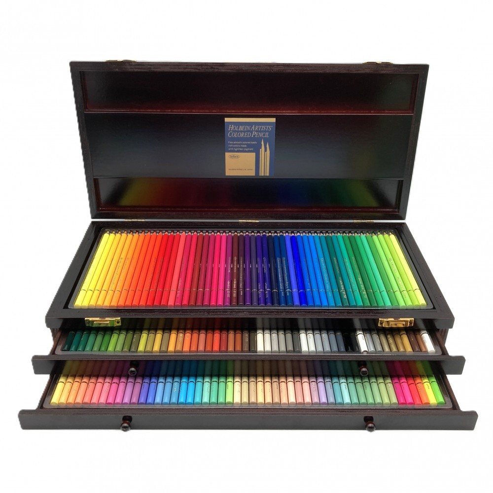 1円〜 ホルベイン アーチスト色鉛筆150色セット 木箱付
