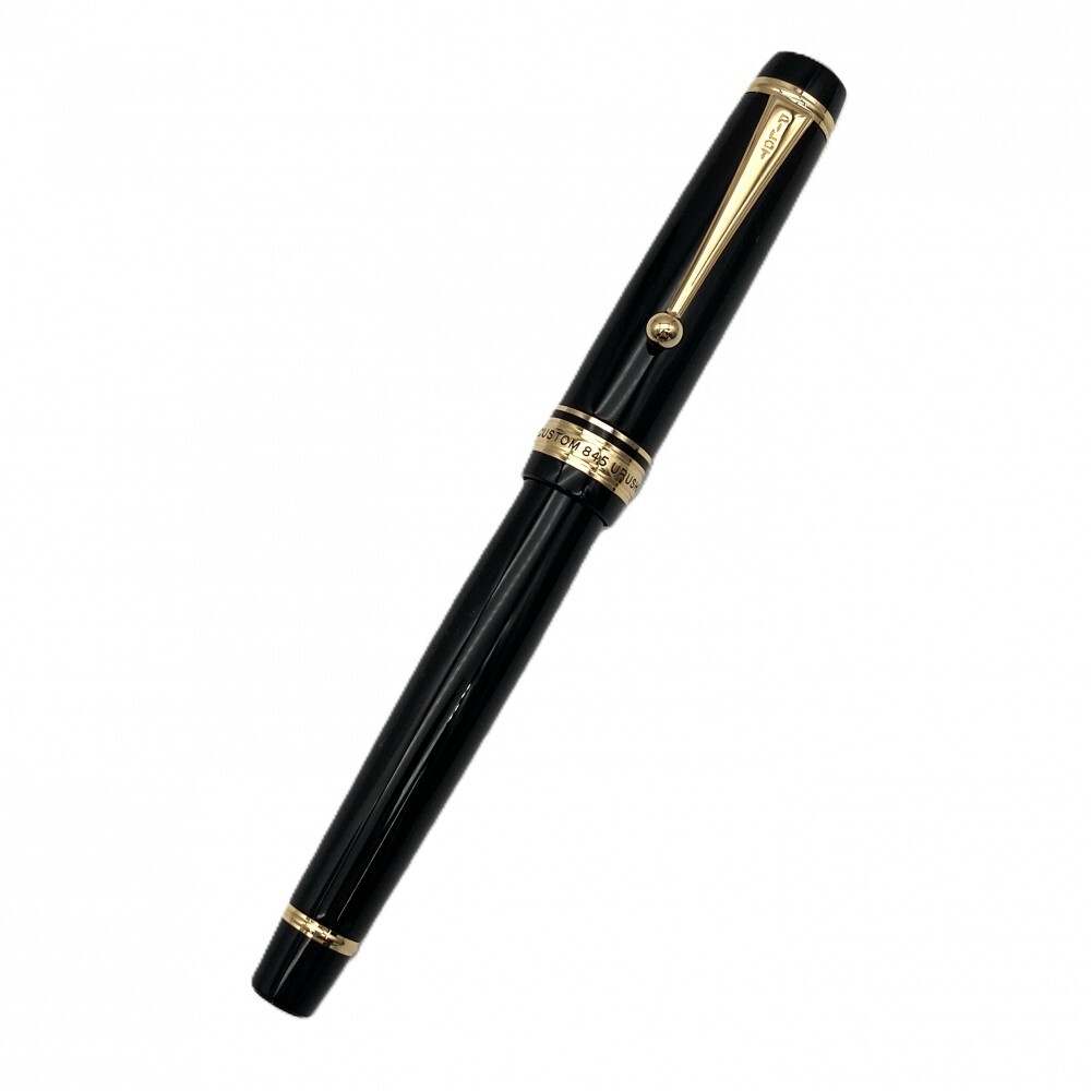 1円〜 PILOT パイロット カスタム845 URUSHI ブラック 万年筆 ペン先18K F 漆黒 筆記未確認
