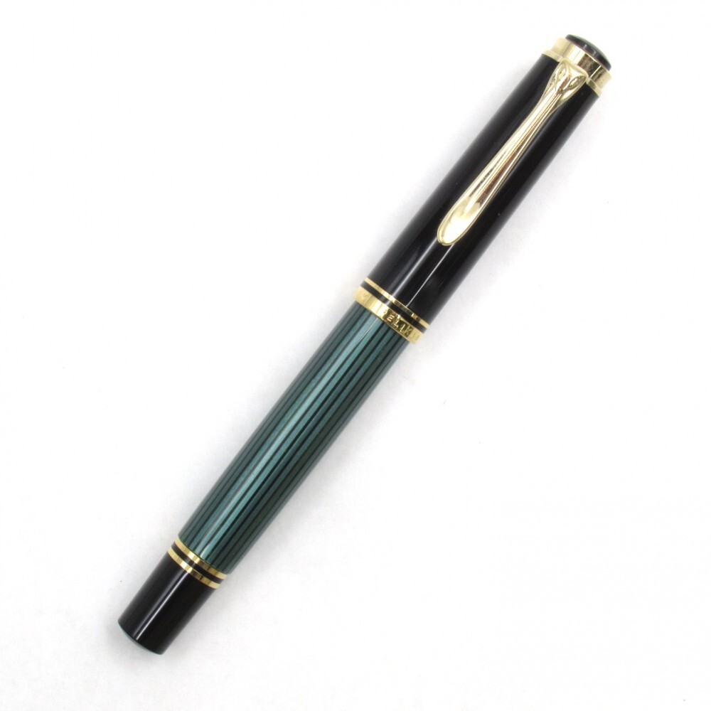 1円〜 PELIKAN ペリカン スーベレーン M400 ペン先14C-585 F 万年筆 グリーン 筆記未確認