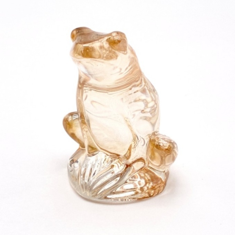 1円〜 LALIQUE ラリック RAINETTE レネット カエル アンバー フィギュリン 置物 ※同梱不可