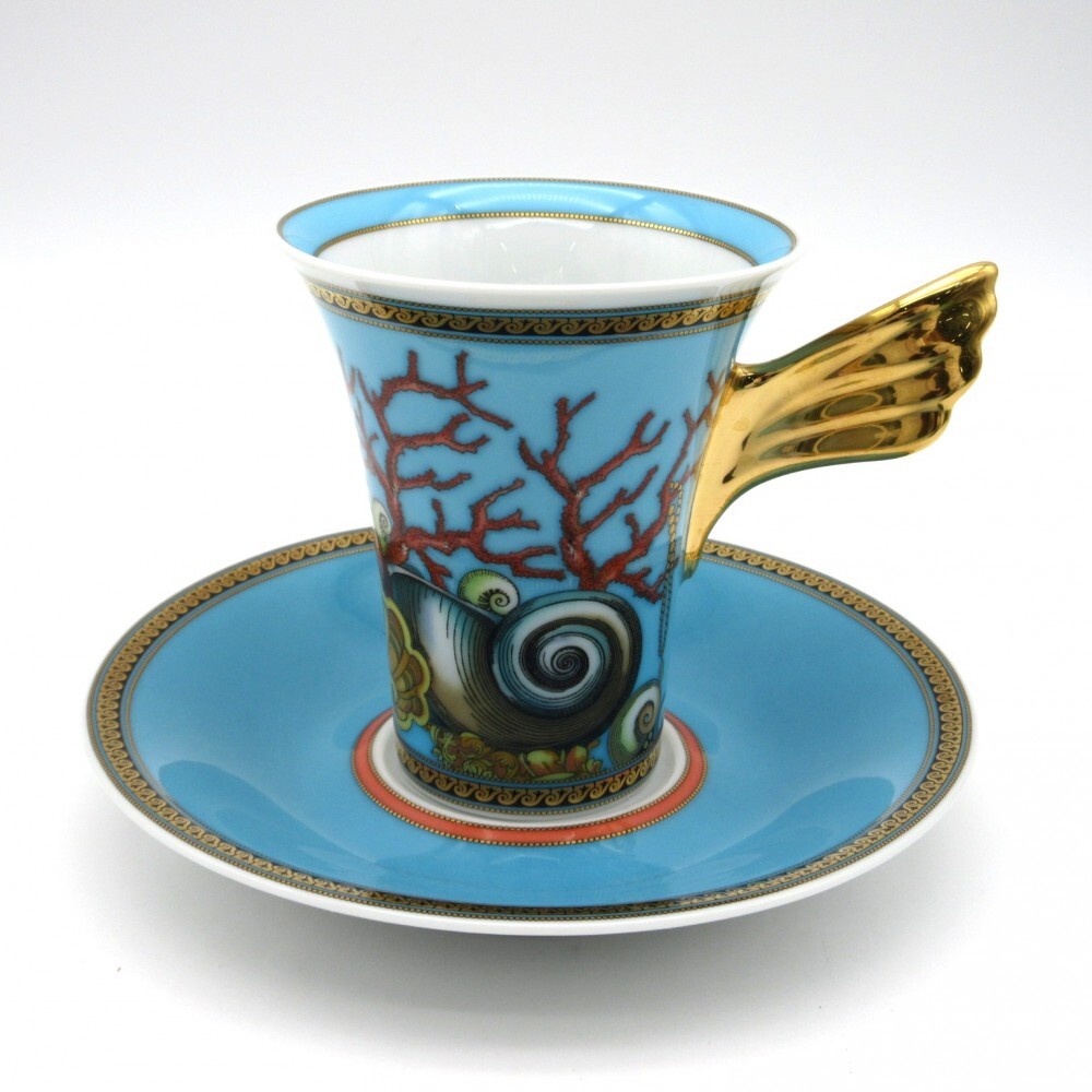 1円〜 VERSACE ヴェルサーチ ローゼンタール 海の宝物 カップ＆ソーサー 1客 計2点