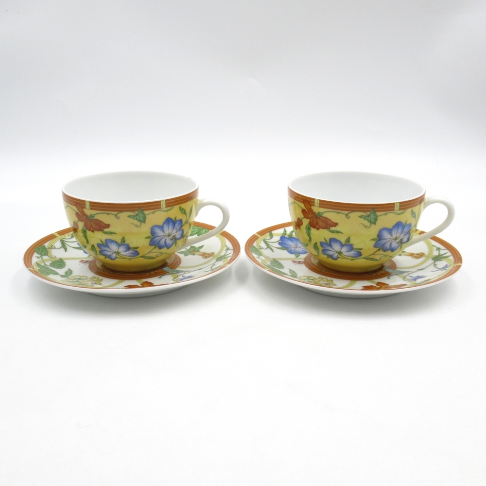 1円〜 HERMES エルメス シエスタ ティーカップ＆ソーサー 2客 計4点 La Siesta