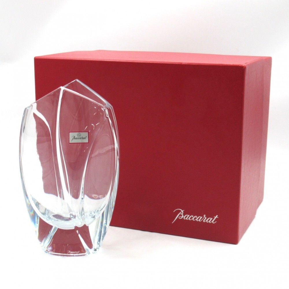 1円〜 Baccarat バカラ リゴット フラワーベース 花瓶 箱付