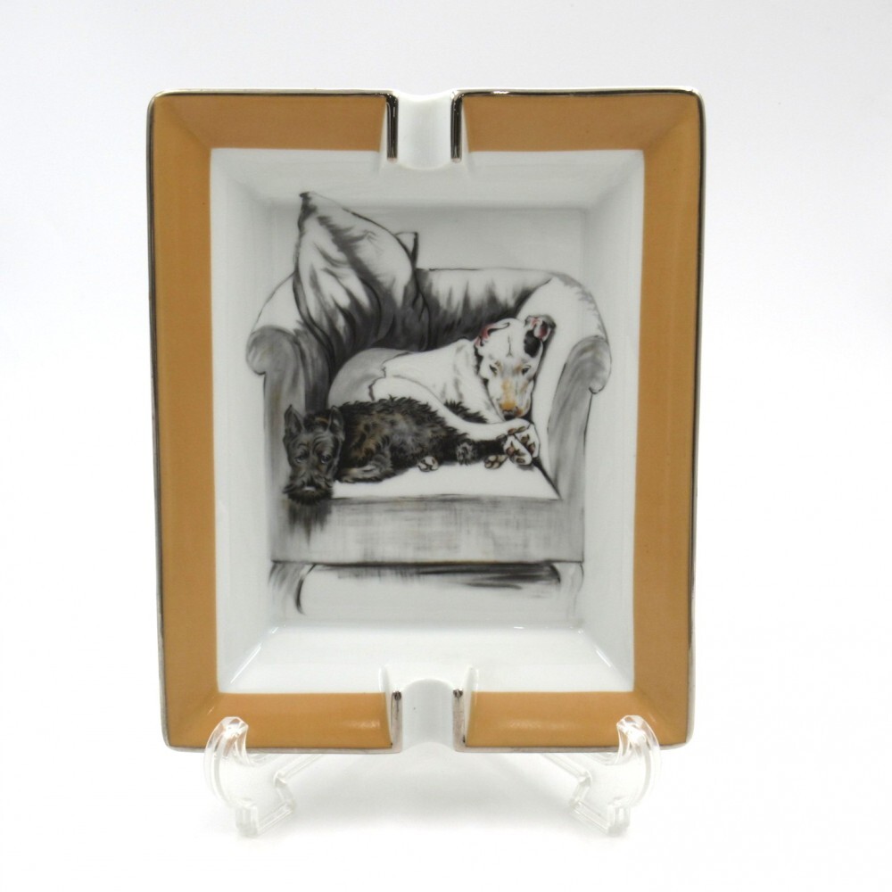 1円〜 HERMES エルメス ドッグ 犬 アッシュトレイ/灰皿