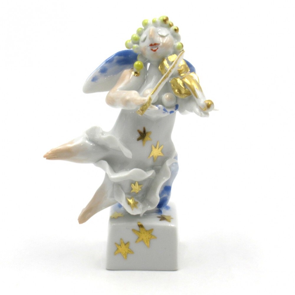 1円〜 Meissen マイセン人形 天使の楽隊 ヴァイオリン 83130 フィギュリン ※同梱不可