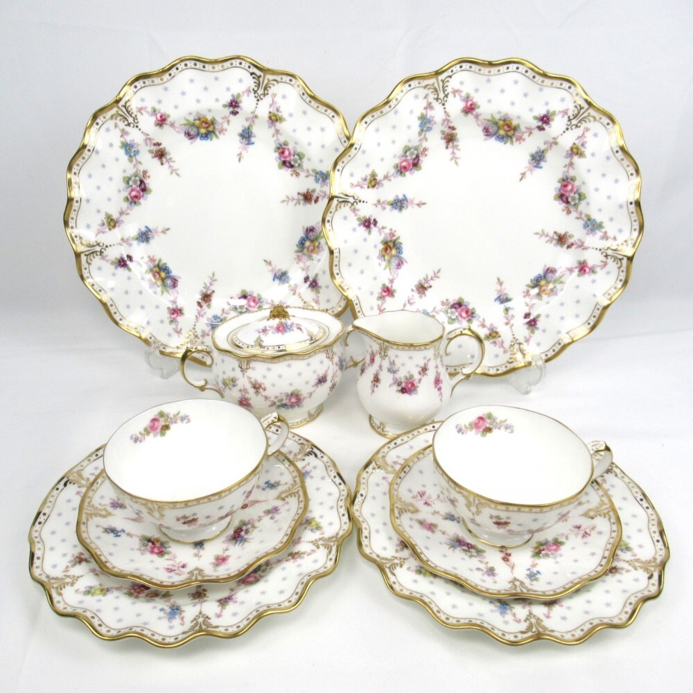 1円〜 Royal Crown Derby ロイヤルアントワネット カップ＆ソーサー/プレート/シュガー/クリーマー 計10点 ※同梱不可