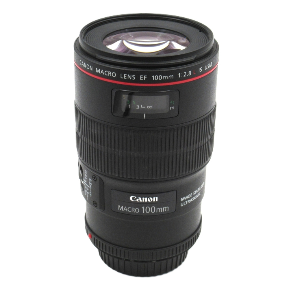 1円〜 Canon キヤノン EF100mm F2.8Lマクロ IS USM 一眼レフ用AFレンズ 動作確認済