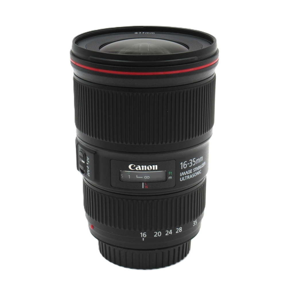 1円〜 Canon キヤノン EF16-35mm F4L IS USM 一眼レフ用AFレンズ 動作確認済