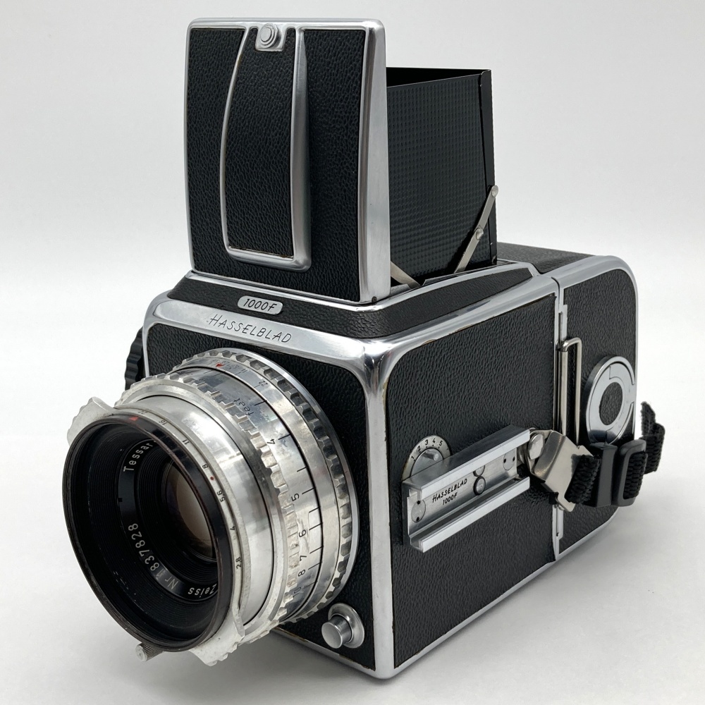 1円〜 Hasselblad ハッセルブラッド 1000F ボディ/Tessar 80mm F2.8 シルバー テッサー (1000F,1600F用）中判カメラ 動作確認済
